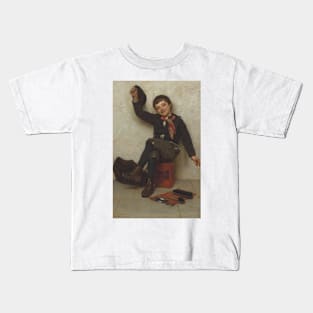 All Right by John George Brown Kids T-Shirt